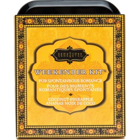 KAMASUTRA - WEEKENDER TIN KIT COCCO E ANANAS - KAMASUTRA COSMETICS - Lubrificanti Aromatizzati | erosidea.com