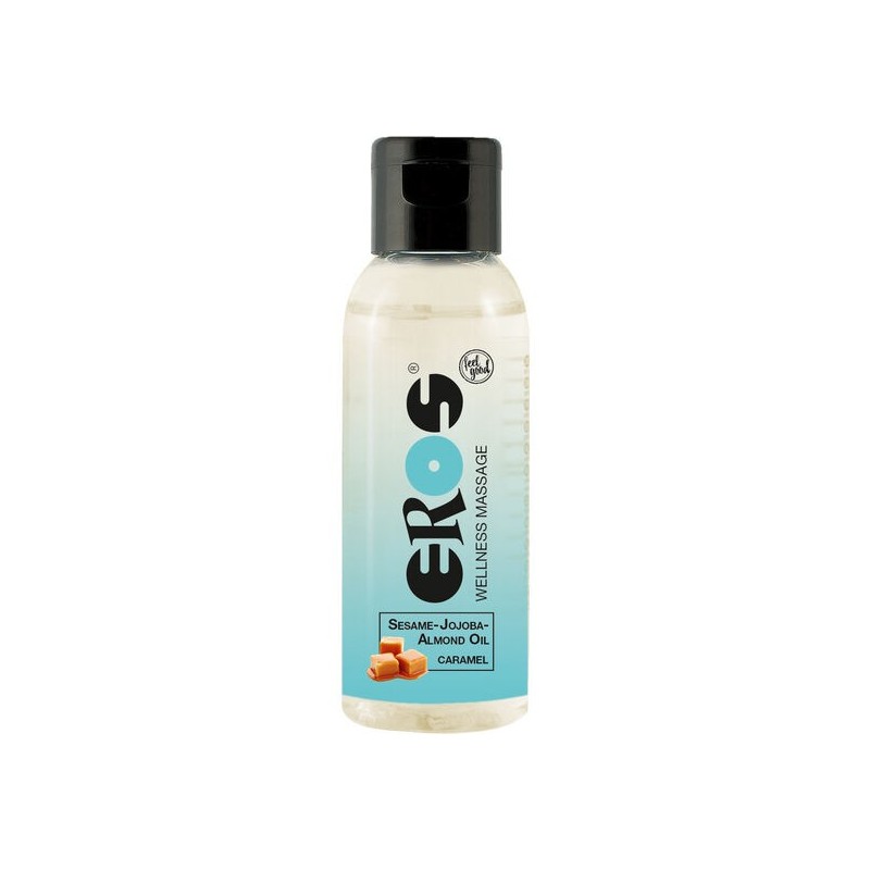 WELLNESS OLIO DA MASSAGGIO CARAMELLO 50 ML - EROS CLASSIC LINE - Coadiuvanti Massaggi | erosidea.com