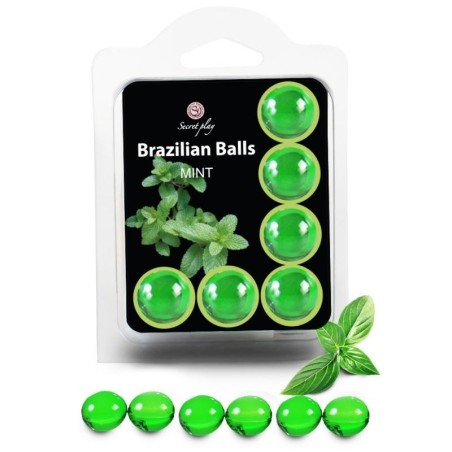 SECRETPLAY - SET 6 PALLINE BRASILIANI MENTA - SECRETPLAY COSMETIC - Coadiuvanti Massaggi | erosidea.com