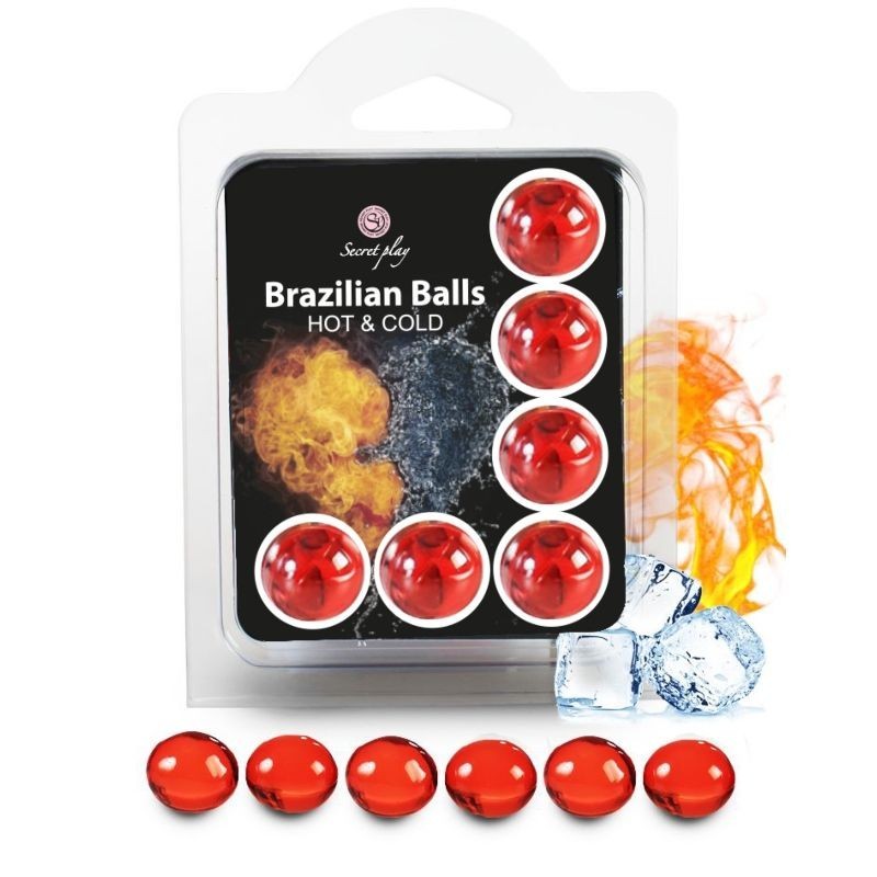 SECRETPLAY - SET 6 PALLINE BRASILIANE EFFETTO CALDO E FREDDO - SECRETPLAY COSMETIC - Coadiuvanti Massaggi | erosidea.com