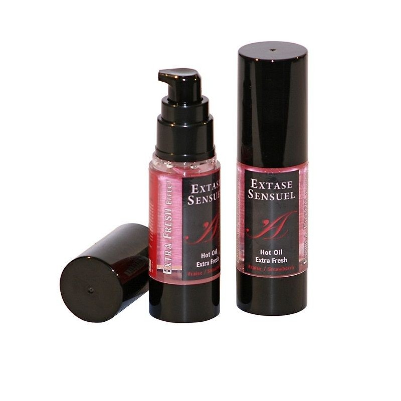 EXTASE SENSUAL - OLIO DA MASSAGGIO CON EFFETTO FRAGOLA EXTRA FRESCO 30 ML - EXTASE SENSUAL - Coadiuvanti Massaggi | erosidea.com