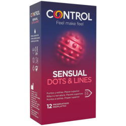 PRESERVATIVI STIMOLANTI SENSUAL 12 PZ - CONTROL CONDOMS - Preservativi Stimolanti | erosidea.com