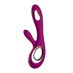 LELO - SORAYA VIBRATORE WAVE RABBIT DEEP ROSE - Lelo - Vibratori Rabbit | erosidea.com