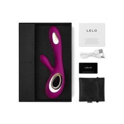 LELO - SORAYA VIBRATORE WAVE RABBIT DEEP ROSE - Lelo - Vibratori Rabbit | erosidea.com