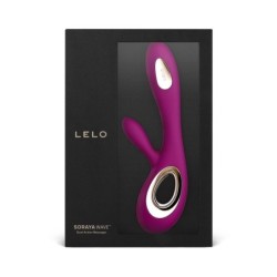 LELO - SORAYA VIBRATORE WAVE RABBIT DEEP ROSE - Lelo - Vibratori Rabbit | erosidea.com