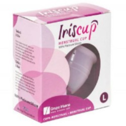 IRISCUP - COPPA MESE GRANDE ROSA + SACCHETTO STERILIZZATORE GRATUITO - IRISCUP - Coadiuvanti Femminili | erosidea.com