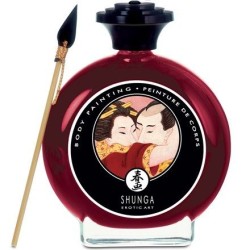 BODY PAINTING CON FRAGOLA E CAVA - SHUNGA MASSAGE CREAM - Lubrificanti Aromatizzati | erosidea.com