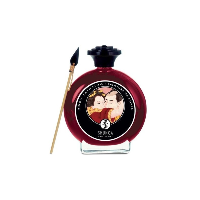 BODY PAINTING CON FRAGOLA E CAVA - SHUNGA MASSAGE CREAM - Lubrificanti Aromatizzati | erosidea.com