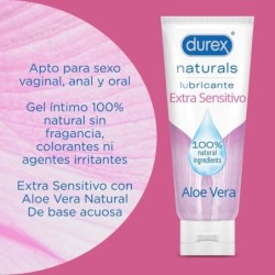 LUBRIFICANTE NATURALS EXTRA SENSIBILE 100 ML - DUREX LUBES - Lubrificanti Classici | erosidea.com