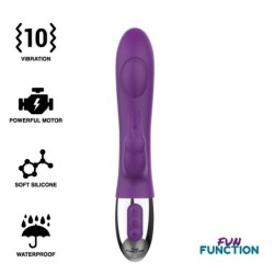 VIBRATORE FUN FUNCTION RABBIT DOUBLE TAPPING COMBI - FUN FUNCTION - Vibratori Rabbit | erosidea.com