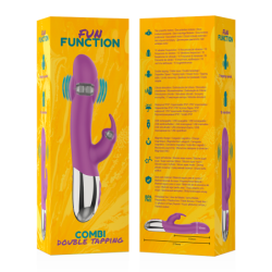 VIBRATORE FUN FUNCTION RABBIT DOUBLE TAPPING COMBI - FUN FUNCTION - Vibratori Rabbit | erosidea.com