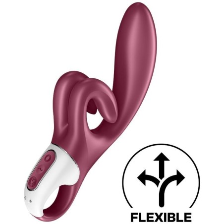 VIBRAZIONE TOUCH ME RABBIT ROSSO - SATISFYER VIBRATOR - Vibratori Rabbit | erosidea.com