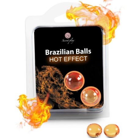 SECRETPLAY - PALLINE BRASILIANE EFFETTO RISCALDANTE 2 UNITÀ - SECRETPLAY COSMETIC - Coadiuvanti Massaggi | erosidea.com