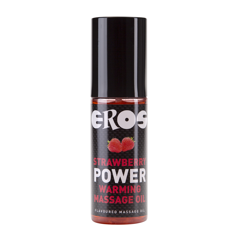 OLIO DA MASSAGGIO RISCALDANTE EROS FRAGOLA - EROS POWER LINE - Coadiuvanti Massaggi | erosidea.com