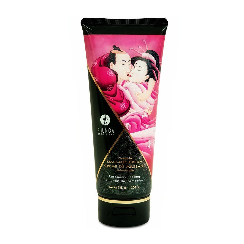 CREMA DA MASSAGGIO AL LAMPONE 200 ML - SHUNGA MASSAGE CREAM - Coadiuvanti Massaggi | erosidea.com