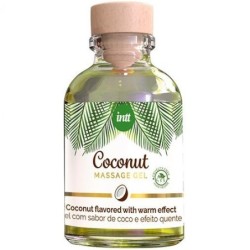 INTT - GEL DA MASSAGGIO VEGANO AL GUSTO DI COCCO ED EFFETTO RISCALDANTE - INTT VEGAN LINE - Coadiuvanti Massaggi | erosidea.com