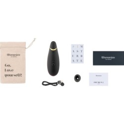 WOMANIZER - PREMIUM 2 STIMOLATORE CLITORIDE NERO - WOMANIZER - Vibratori Clitoride | erosidea.com