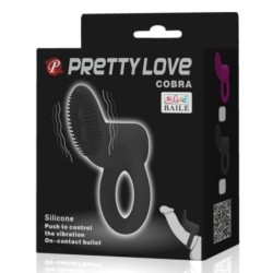 VIBRATORE ANELLO COBRA NERO - PRETTY LOVE MALE - Vibratori | erosidea.com