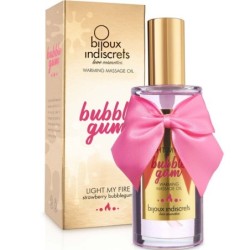 BIJOUX - INDISCRETS LIGHT MY FIRE OLIO DA MASSAGGIO EFFETTO CALORE GUSTO GOMMA - BIJOUX LOVE COSMETIQUES - Coadiuvanti Massaggi | erosidea.com