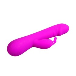 VIBRATORE FLIRTAZIONE CON RABBIT CLEMENTE - PRETTY LOVE FLIRTATION - Vibratori Rabbit | erosidea.com