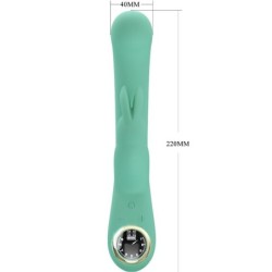 VIBRATORE LAMAR RABBIT E PUNTO G VERDE - PRETTY LOVE LED - Vibratori Rabbit | erosidea.com