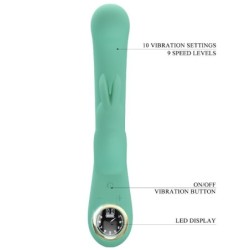 VIBRATORE LAMAR RABBIT E PUNTO G VERDE - PRETTY LOVE LED - Vibratori Rabbit | erosidea.com