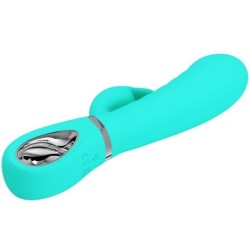 VIBRATORE MULTIFUNZIONE G-SPOT PRESCOTT VERDE ACQUA - PRETTY LOVE FLIRTATION - Vibratori G-Spot | erosidea.com