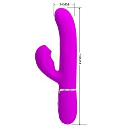 VIBRATORE MULTIFUNZIONE PERLITA 3 IN 1 G-SPOT VIOLA - PRETTY LOVE FLIRTATION - Vibratori G-Spot | erosidea.com