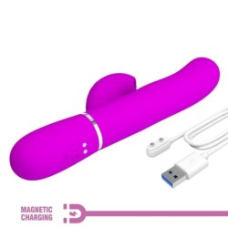 VIBRATORE MULTIFUNZIONE PERLITA 3 IN 1 G-SPOT VIOLA - PRETTY LOVE FLIRTATION - Vibratori G-Spot | erosidea.com