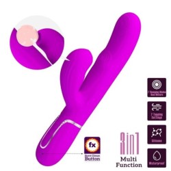 VIBRATORE MULTIFUNZIONE PERLITA 3 IN 1 G-SPOT VIOLA - PRETTY LOVE FLIRTATION - Vibratori G-Spot | erosidea.com