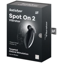 VIBRATORE SPOT ON 2 LAY-ON NERO - SATISFYER VIBRATOR - Vibratori G-Spot | erosidea.com