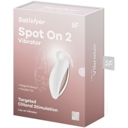 SPOT ON 2 VIBRATORE LAY-ON BIANCO - SATISFYER VIBRATOR - Vibratori G-Spot | erosidea.com