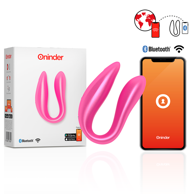 ONINDER - STIMOLATORE DEL PUNTO G E DEL CLITORIDE LISBOA ROSA - APP GRATUITA - ONINDER - Vibratori G-Spot | erosidea.com