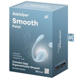 STIMOLATORE PUNTO G PETALE LISCIO SKY BLUE APP GRATUITA - SATISFYER PARTNER - Vibratori G-Spot | erosidea.com