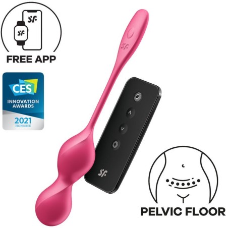 LOVE BIRDS 2 SFERE KEGEL VIBRANTI + APP GRATUITA - SATISFYER BALLS - Vibratori Mini | erosidea.com