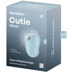 VIBRATORE CUTIE GHOST LAY-ON AZZURRO - SATISFYER LAYONS - Vibratori | erosidea.com