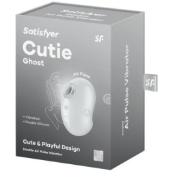 VIBRATORE CUTIE GHOST LAY-ON BIANCO - SATISFYER LAYONS - Vibratori | erosidea.com