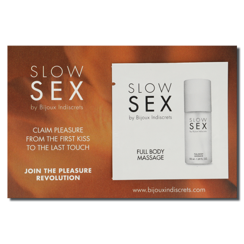 BIJOUX - SLOW SEX MASSAGGIO CORPO COMPLETO GEL DA MASSAGGIO 2 ML - BIJOUX SLOW SEX - Coadiuvanti Massaggi | erosidea.com