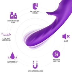 VIBRATORE ROMANCE CON STIMOLATORE VIOLA - ARMONY VIBRATORS - Vibratori | erosidea.com