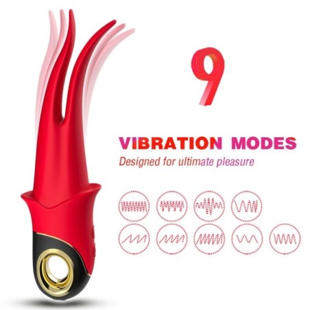 VIBRATORE OMBRA DOPPIA TESTA ROSSO - ARMONY VIBRATORS - Vibratori | erosidea.com