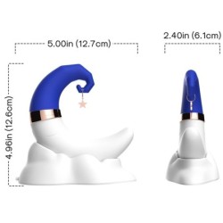 SWEETMOON LECCATA CLIT VIBRANTE E PUNTO G BLU - ARMONY STIMULATORS - Vibratori G-Spot | erosidea.com