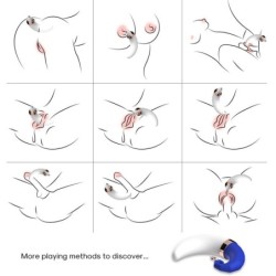 SWEETMOON LECCATA CLIT VIBRANTE E PUNTO G BLU - ARMONY STIMULATORS - Vibratori G-Spot | erosidea.com