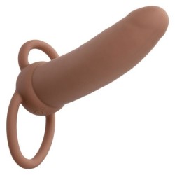 CALEXOTICS - MAXX THICK DUAL PENETRATOR 10 VIBRAZIONI MARRONE - CALEXOTICS - Guaine e Prolunghe | erosidea.com