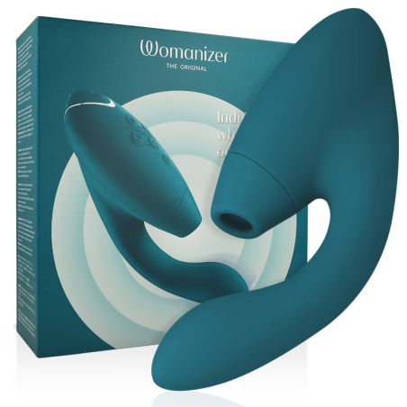 WOMANIZER - STIMOLATORE G-SPOT DUO 2 BLU PETROL - WOMANIZER - Vibratori G-Spot | erosidea.com