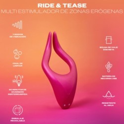 GIOCATTOLO MULTISTIMOLATORE RIDE & TEASE - DUREX TOYS - Vibratori | erosidea.com