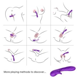 VIBRATORE ROMANCE CON STIMOLATORE VIOLA - ARMONY VIBRATORS - Vibratori | erosidea.com