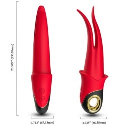 VIBRATORE OMBRA DOPPIA TESTA ROSSO - ARMONY VIBRATORS - Vibratori | erosidea.com