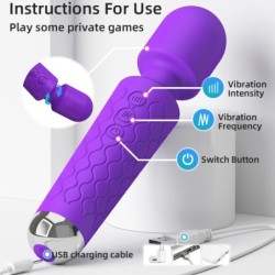 VIBRATORE MASSAGGIATORE E VIOLA - ARMONY MASSAGERS - Vibratori | erosidea.com