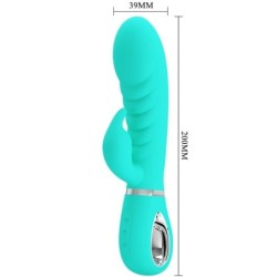 VIBRATORE MULTIFUNZIONE G-SPOT PRESCOTT VERDE ACQUA - PRETTY LOVE FLIRTATION - Vibratori G-Spot | erosidea.com