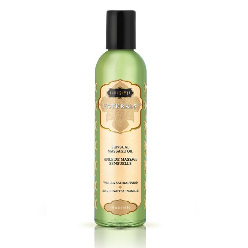 KAMASUTRA - OLIO DA MASSAGGIO ALLA VANIGLIA CON LEGNO DI SANDALO 236ML - KAMASUTRA COSMETICS - Coadiuvanti Massaggi | erosidea.com